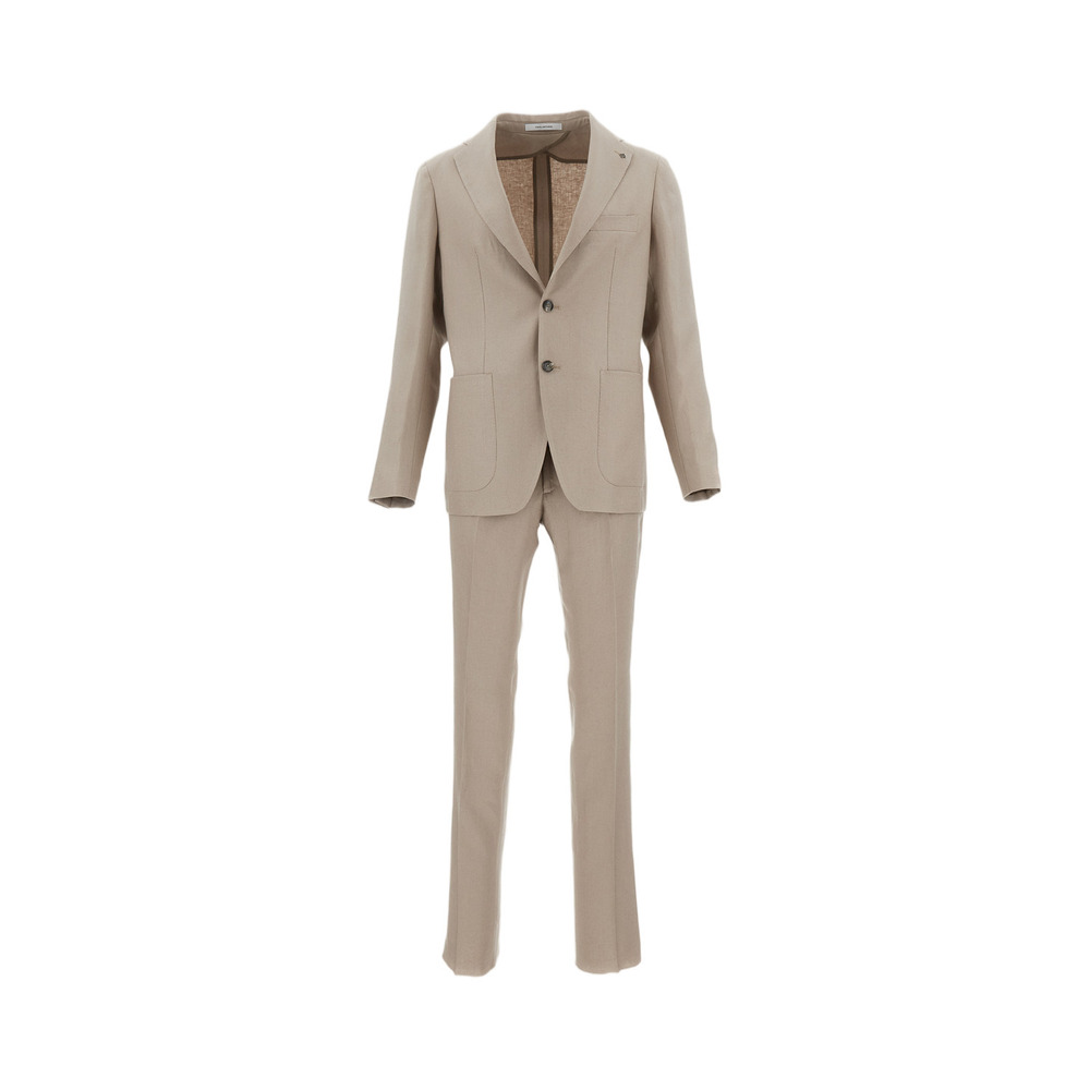 TAGLIATORE Montecarlo Linen Single-Breasted Suit